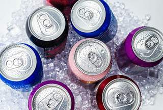 soft drink soda cans